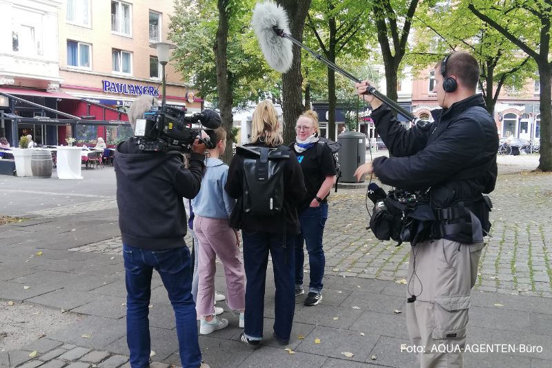 NDR-Filmdreh AQUA-AGENTEN-Rallye Hamburg